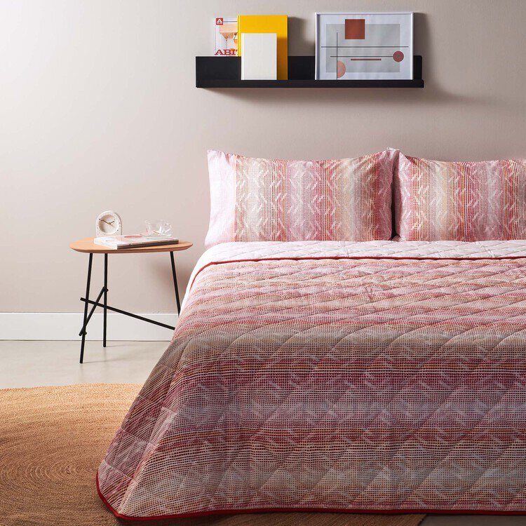 Copriletto Trapuntato Tela Stellar Rosso acquista online Zucchi