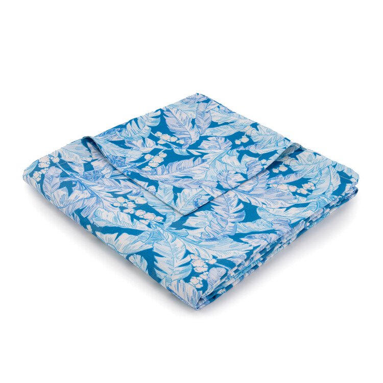 Copriletto King Size Oversize Blu Laguna: Trapuntato A Ultrasuoni, Reversibile, 5 Pezzi, Microfibra